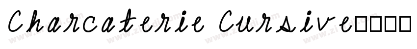 Charcaterie Cursive字体转换